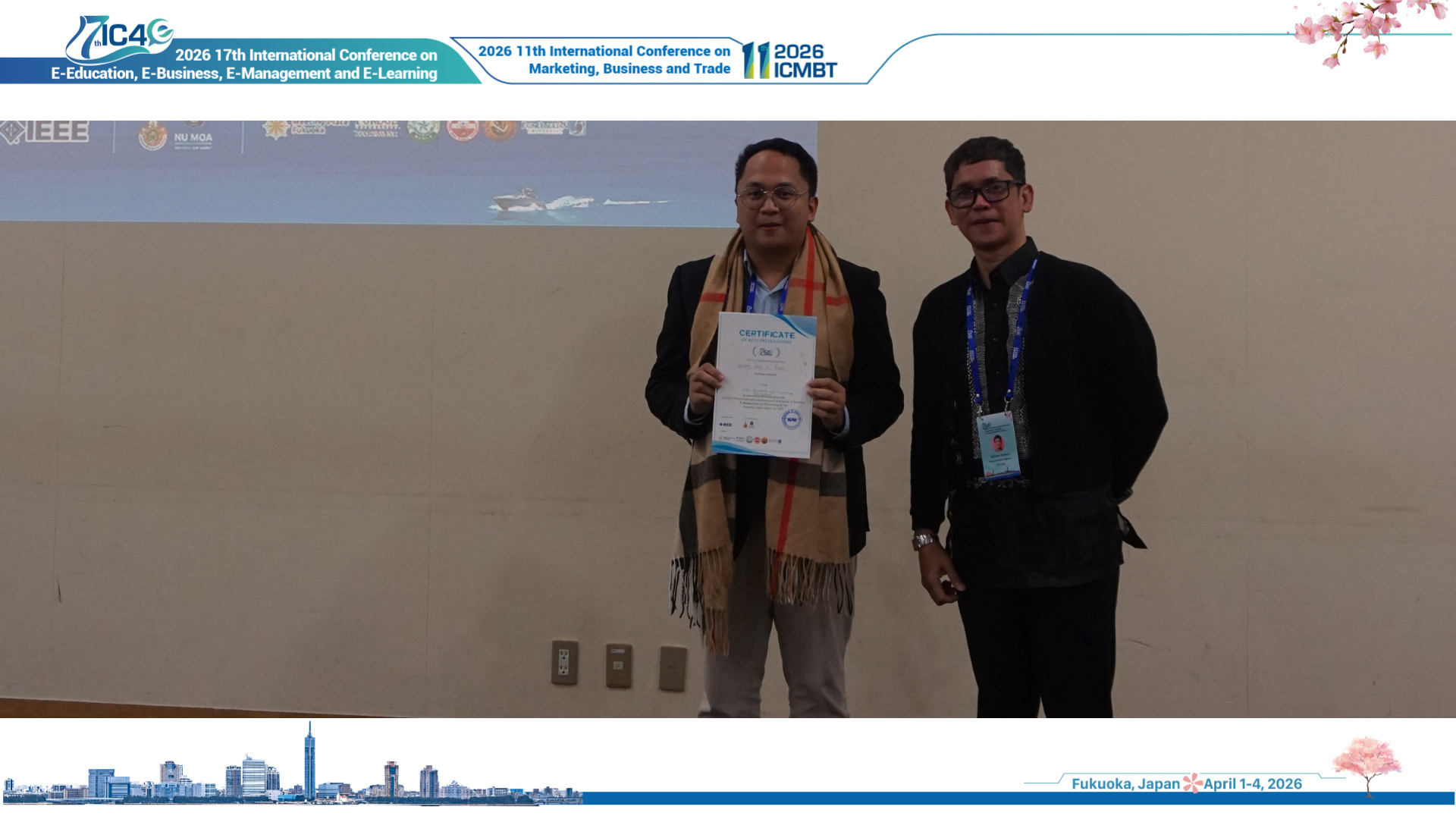 Best Presentation Award Winner - Onsite Session 16